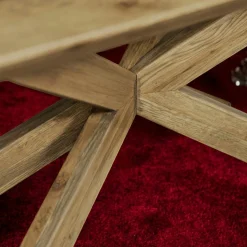 Table basse moderne en chêne 120 cm MANHATTAN