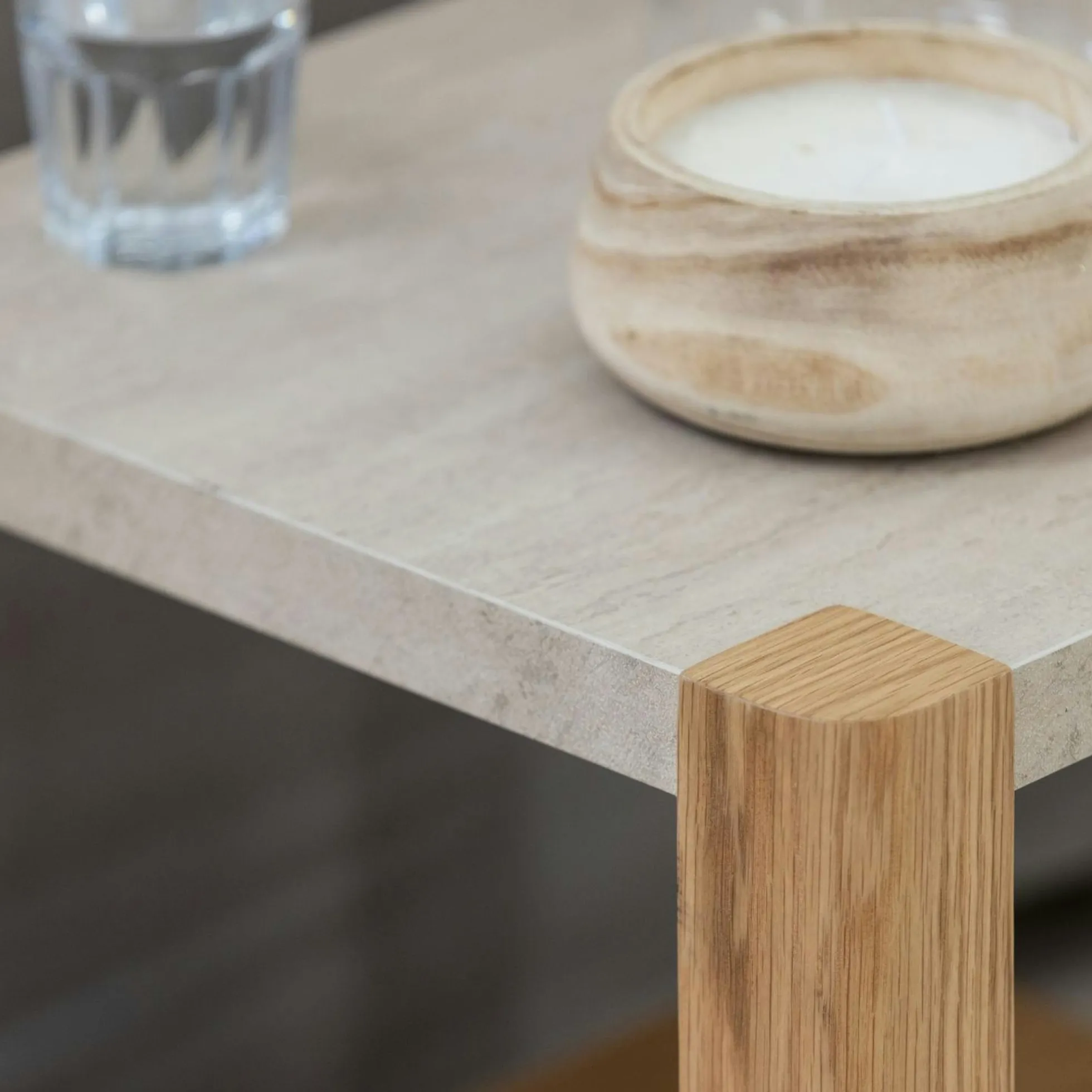 Table basse moderne 2 plateaux TREVI