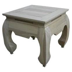 Table basse Opium carrée Hévéa 42x42x40cm MAORI