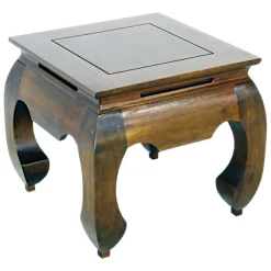 Table basse Opium carrée Hévéa 42x42x40cm MAORI