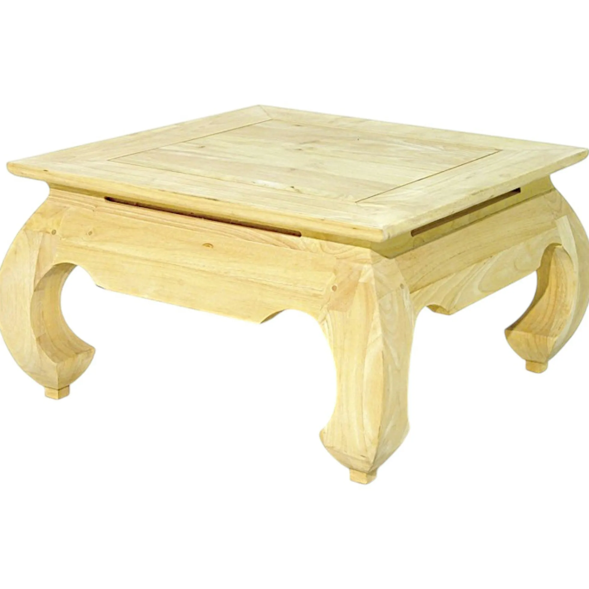 Table basse opium hévéa 66x66cm MAORI