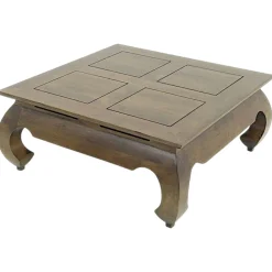 Table basse Opium hévéa 83x83cm MAORI
