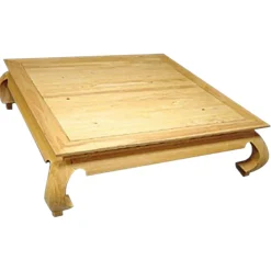 Table basse Opium hévéa 120x120x35cm MAORI