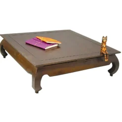 Table basse Opium hévéa 120x120x35cm MAORI