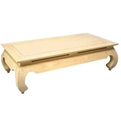 Table basse Opium hévéa 120x60x35cm MAORI