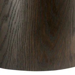 Table basse ovale en chêne brun LOREN