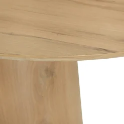 Table basse ovale en chêne clair LOREN