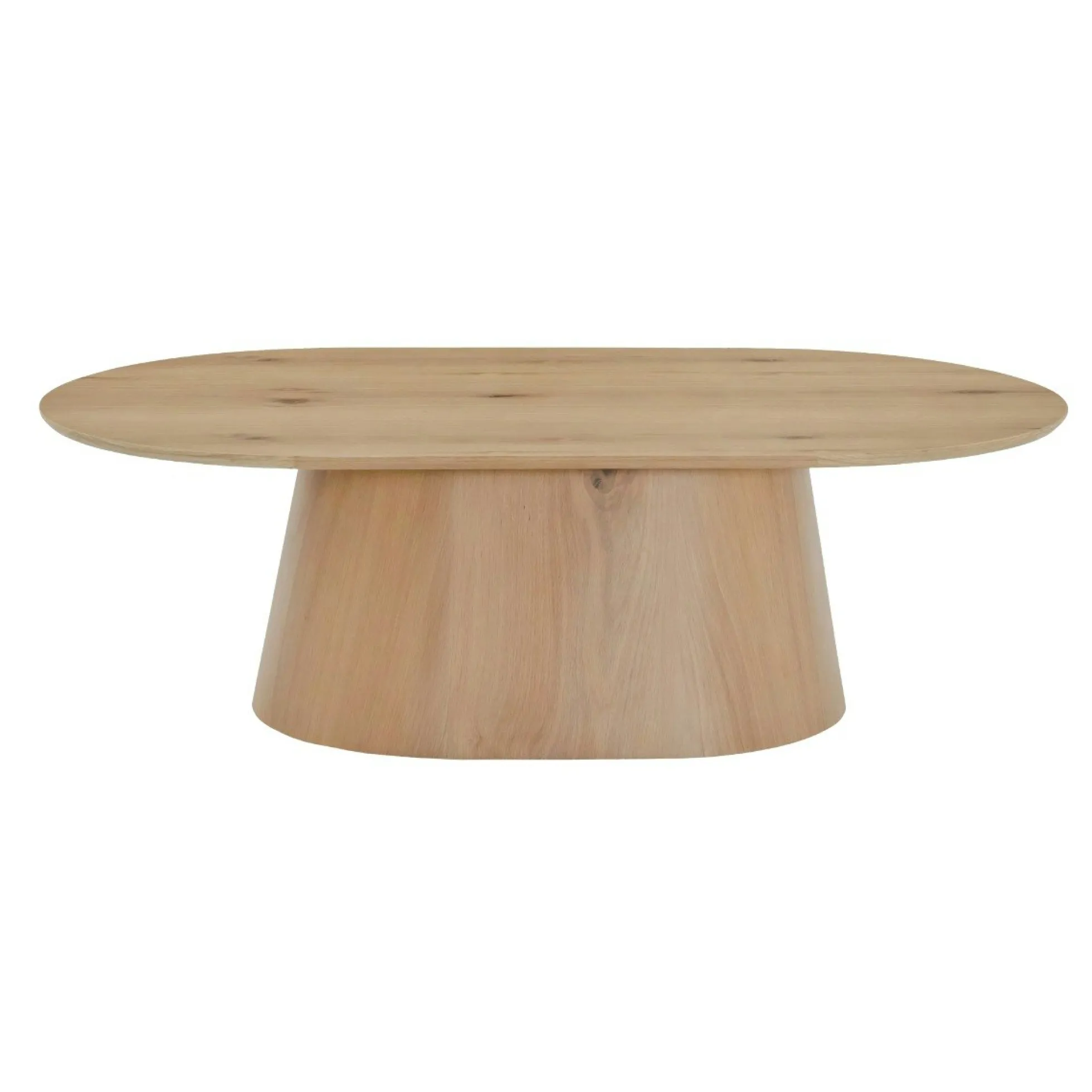 Table basse ovale en chêne clair LOREN