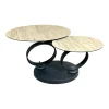 Table basse pivotante en céramique effet bois LOMBARDIE