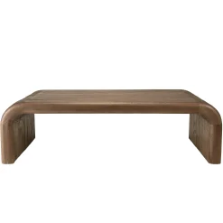 Table basse épurée en bois de mindi ARCUS