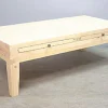 Table basse rectangle hévéa 120cm MAORI