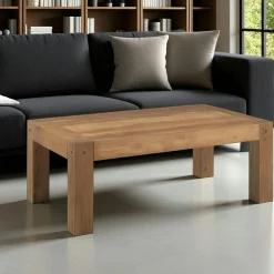 Table basse rectangulaire bois de chêne FJORD