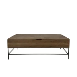 Table basse relevable chêne massif HUDSON