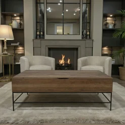 Table basse relevable chêne massif HUDSON