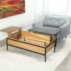 Table basse relevable style design en bois de chêne finition miel ESSEN
