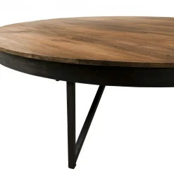 Table basse ronde bois de teck recyclé XL SWING