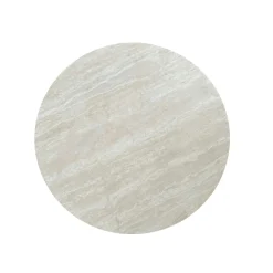Table basse ronde céramique effet travertin (x3) LOMBARDIE