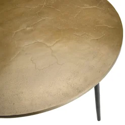 Table basse ronde dorée ZALA