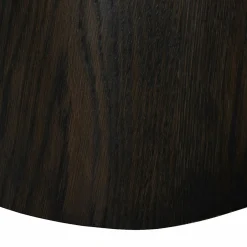 Table basse ronde en chêne brun LOREN