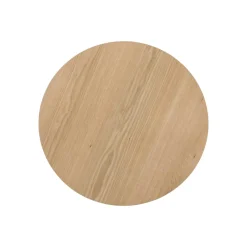 Table basse ronde en chêne clair LOREN