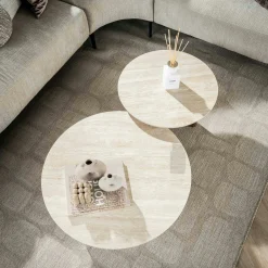 Table basse ronde en céramique (lot de 2) ASCOLI