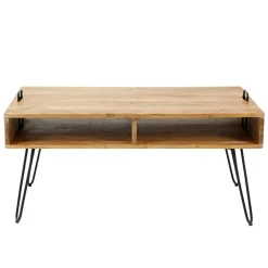 Table basse scandinave bois massif 100 cm MELBOURNE