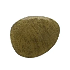 Table basse verre – finition antique dorée, 45 cm LAGUNA