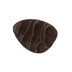 Table basse verre – finition cuivre antique, 35 cm LAGUNA