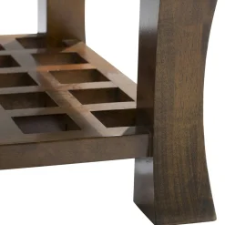 Table basse vitrée 60x60cm MAORI