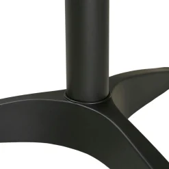 Table bistrot carrée effet marbre gris pied alu 60 cm TORANO