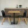 Table bistrot carrée en chêne clair 70 cm VARDE