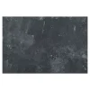 Table bistrot mélamine grise - pied métal noir, 70 cm NAPA