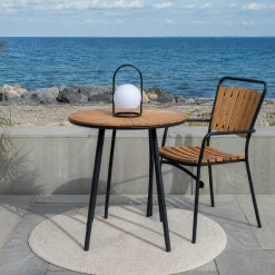 Table bistrot ronde en teck ø70 cm LAKEWOOD