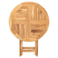 Table bistrot ronde en teck ø70 cm KUTA