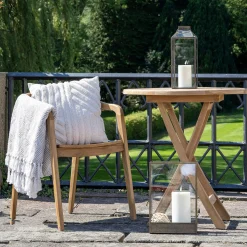 Table bistrot ronde en teck ø70 cm KUTA