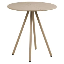 Table bistrot ronde intérieur/extérieur en polypropylène