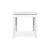 Table blanche carrée extensible 80-120 cm ALVA
