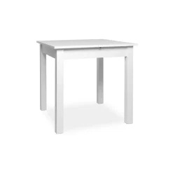 Table blanche carrée extensible 80-120 cm ALVA