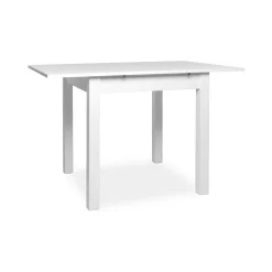 Table blanche carrée extensible 80-120 cm ALVA