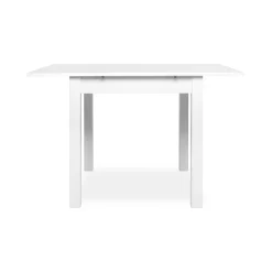Table blanche carrée extensible 80-120 cm ALVA