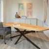 Table bords arrondis en bois 240 cm UTAH
