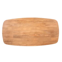 Table bords arrondis en bois 240 cm UTAH