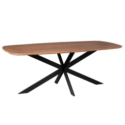 Table bords arrondis en bois 240 cm UTAH