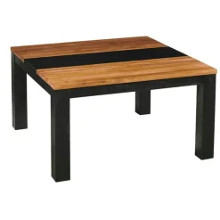 Table carréeen bois 140 cm PORTREE