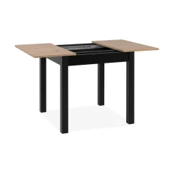 Table carrée extensible esprit bistrot 80-120 cm ALVA