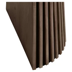 Table chêne brun pied baguette extensible 200/250/300 cm AMSTERDAM