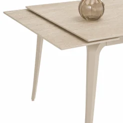 Table céramique à décor travertin 160-240 cm LORA