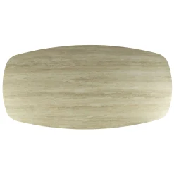Table céramique effet travertin texturé - 180 cm COLISEE