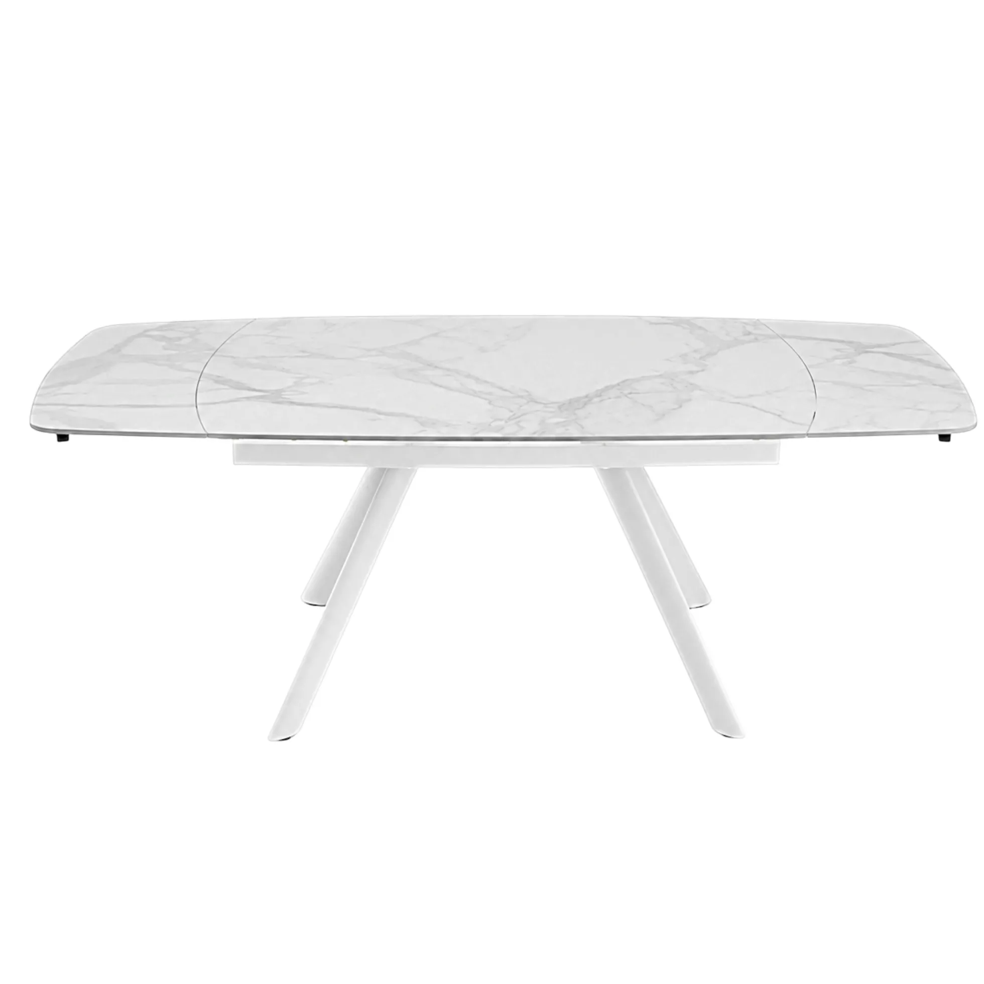 Table céramique extensible blanche 140-210 cm LORA