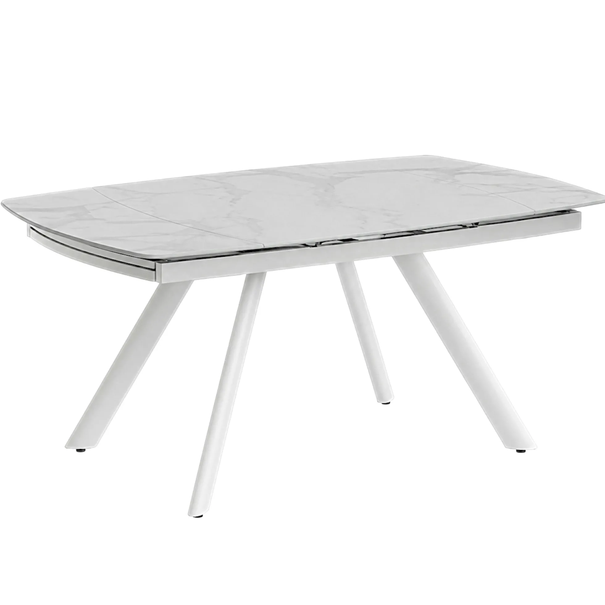 Table céramique extensible blanche 140-210 cm LORA